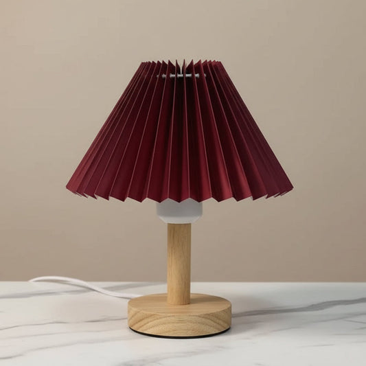 Hira Japandi Pleated Table Lamp
